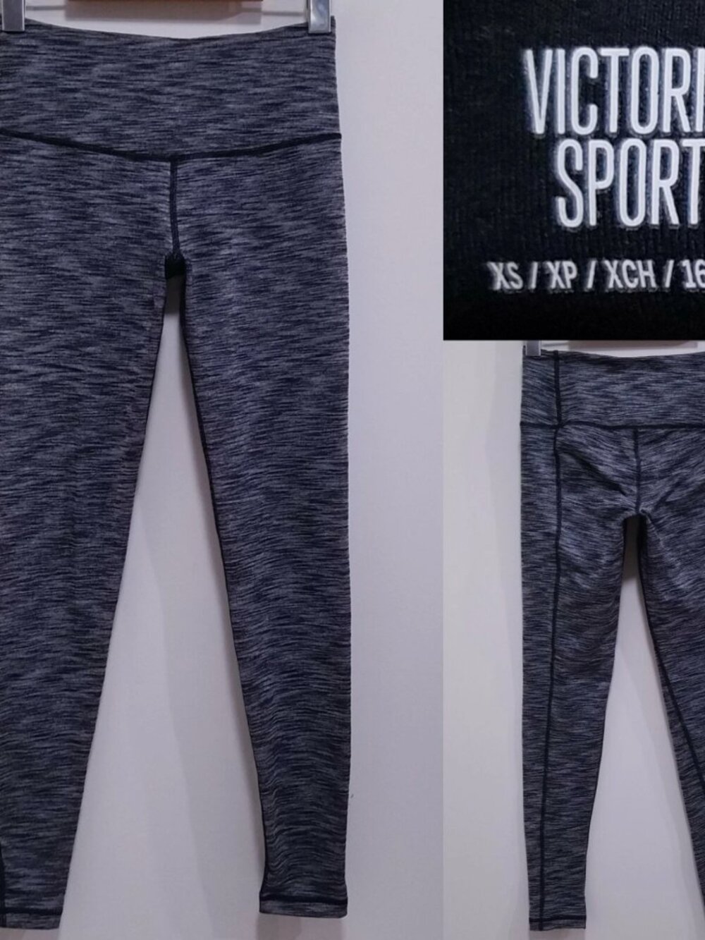 Victoria's Secret Sport Knockout XS Gray Leggings Skinny Pants 27.5" Inseam